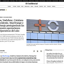 Cox, Vodafone, Catalana Occidente, MasOrange y Naturgy protagonizan las mayores operaciones corporativas del ao